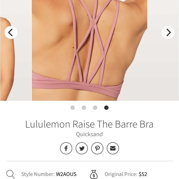 Raise The Barre Bra 10 Quicksand - Picture 6 of 7